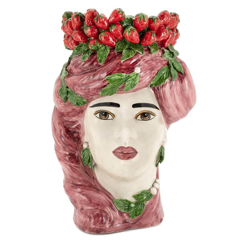 Ваза VASE STRAWBERRIES HEAD LADY BIG Red Бургундский красный Ваза VASE STRAWBERRIES HEAD LADY BIG Red Бургундский красный в Волгограде | Loft Concept