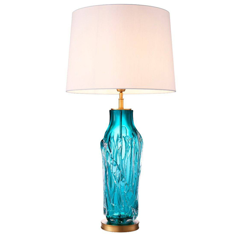 Настольная лампа Eichholtz Table Lamp Torian Бирюзовый Латунь Белый Настольная лампа Eichholtz Table Lamp Torian Бирюзовый Латунь Белый в Волгограде | Loft Concept