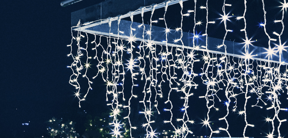 Светодиодная Гирлянда-Бахрома с Белым светом - Loft-Concept в Волгограде