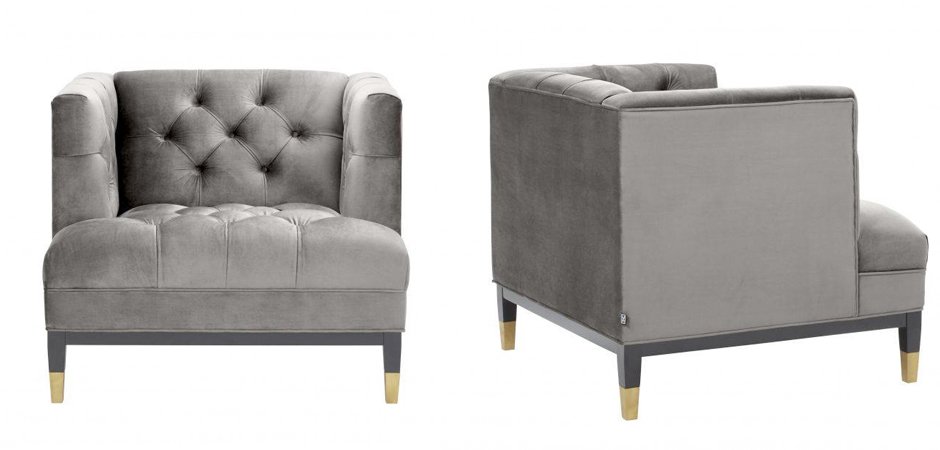 Кресло Eichholtz Chair Castelle Grey Кресло Eichholtz Chair Castelle Grey - Loft-Concept в Волгограде