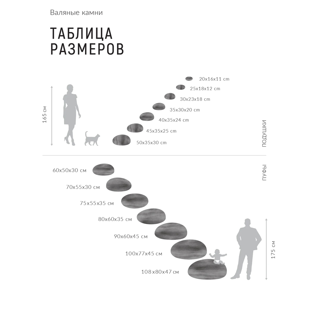 Пуф - Камень GREY MARBLE в Волгограде