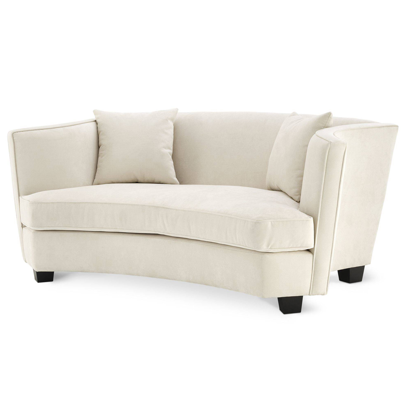 Диван Eichholtz Sofa Jiulietta 2 ivory ( слоновая кость ) Черный Диван Eichholtz Sofa Jiulietta 2 ivory ( слоновая кость ) Черный в Волгограде | Loft Concept