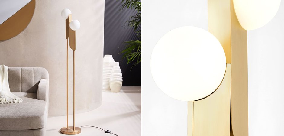 Торшер Two ball floor lamp Торшер Two ball floor lamp - Loft-Concept в Волгограде