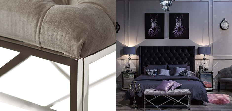 Банкетка Serene Furnishing Chromium Top Банкетка Serene Furnishing Chromium Top - Loft-Concept в Волгограде
