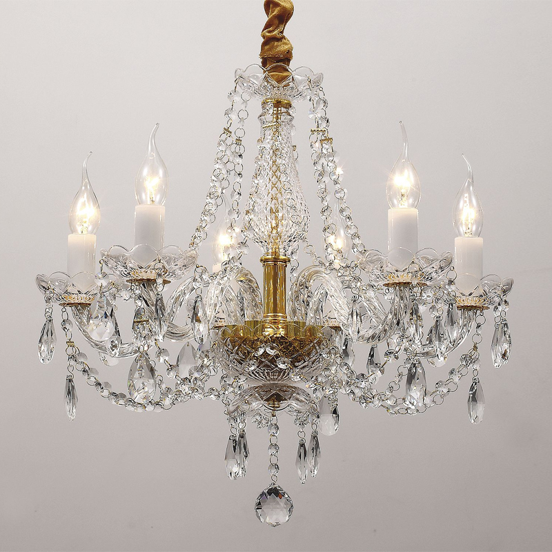 Хрустальная люстра со стеклянными рожками CRYSTAL LAMPS Золотой Прозрачный Хрустальная люстра со стеклянными рожками CRYSTAL LAMPS Золотой Прозрачный в Волгограде | Loft Concept