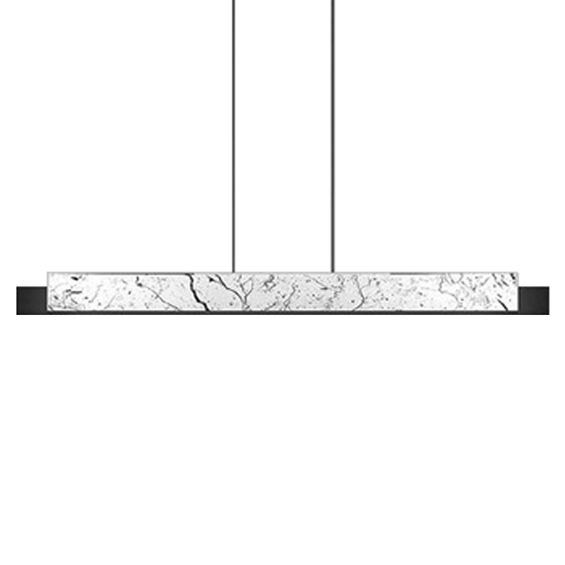 Люстра Leonce Marble Linear Chandelier White Черный Белый Мрамор Bianco Люстра Leonce Marble Linear Chandelier White Черный Белый Мрамор Bianco в Волгограде | Loft Concept