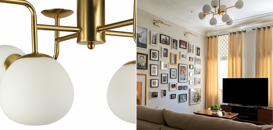 Люстра Tiepolo Ball Chandelier Gold 8 Люстра Tiepolo Ball Chandelier Gold 8 - Loft-Concept в Волгограде