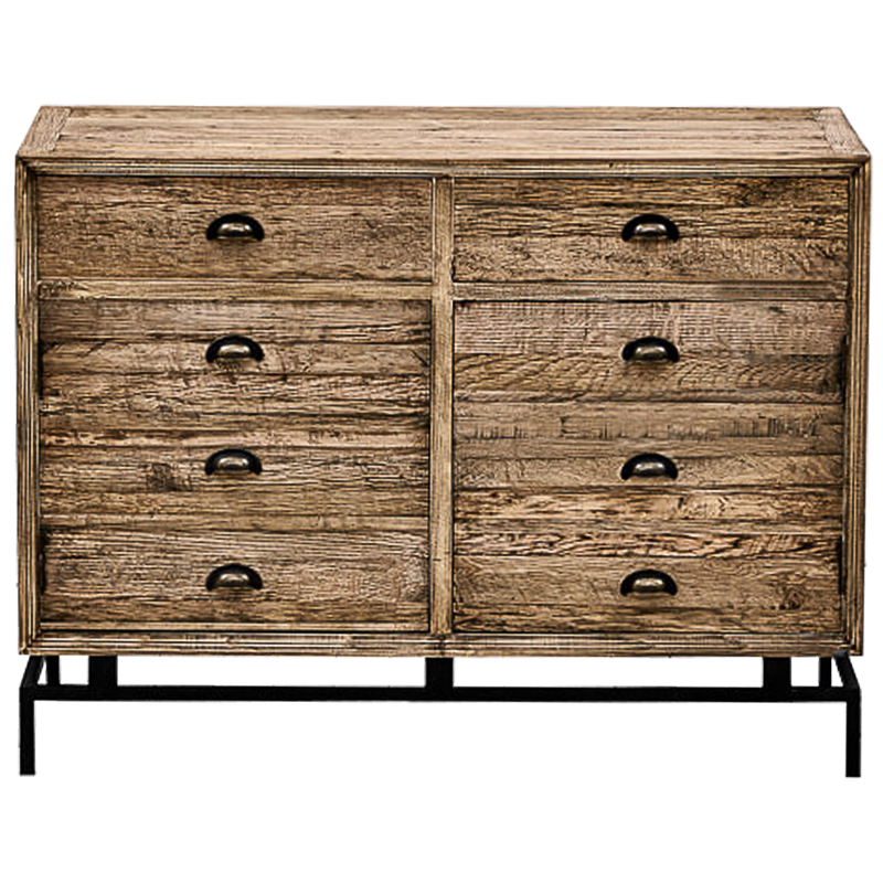 Комод деревянный в стиле Лофт Eligio Wood Commode Коричневый Черный Комод деревянный в стиле Лофт Eligio Wood Commode Коричневый Черный в Волгограде | Loft Concept