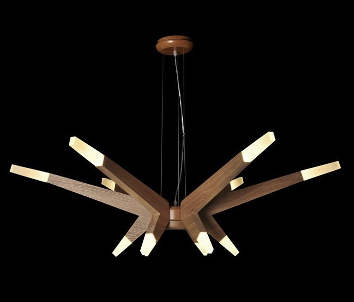 Люстра Wooden Glowworm Star Люстра Wooden Glowworm Star в Волгограде | Loft Concept