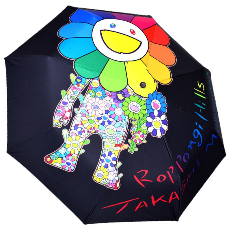 Зонт раскладной TAKASHI MURAKAMI дизайн 005 Черный цвет Черный Мульти Зонт раскладной TAKASHI MURAKAMI дизайн 005 Черный цвет Черный Мульти в Волгограде | Loft Concept