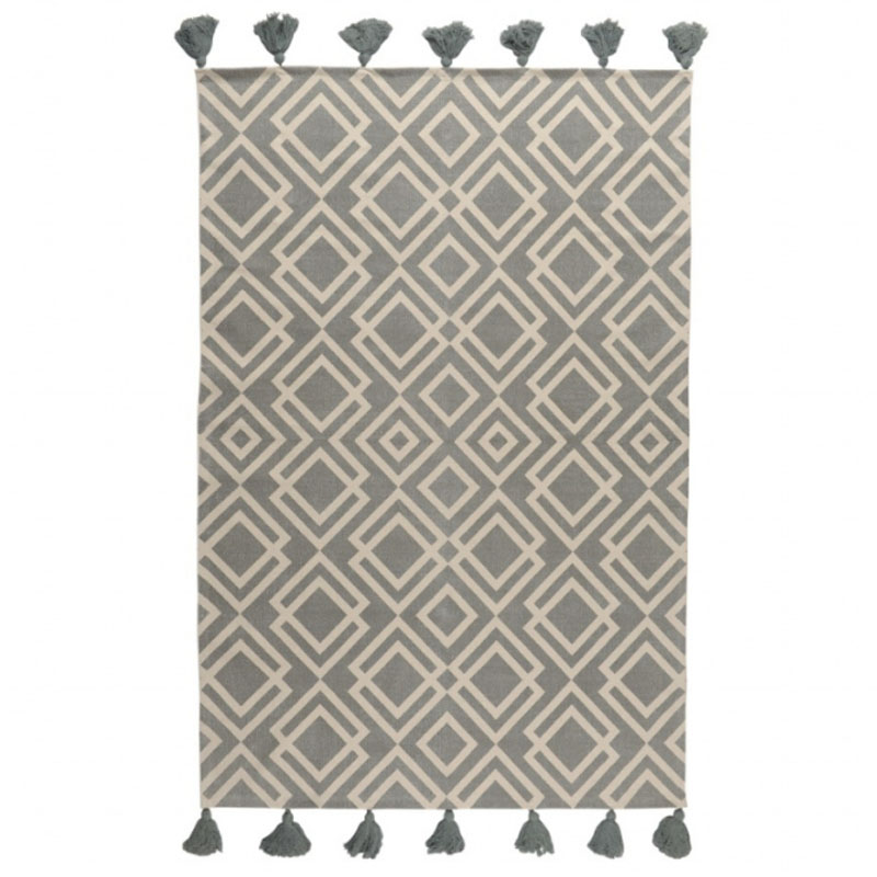 Ковер Double Rhombus Carpet grey Серый Ковер Double Rhombus Carpet grey Серый в Волгограде | Loft Concept