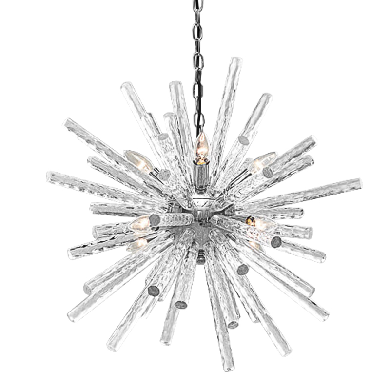 Люстра Icicles Sputnik Chandeliers Хром Прозрачный Люстра Icicles Sputnik Chandeliers Хром Прозрачный в Волгограде | Loft Concept