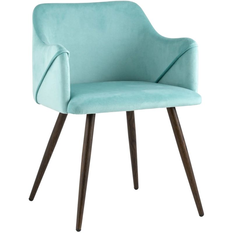 Стул Monarch Chair Бирюзовый Велюр Бирюзовый Коричневый Стул Monarch Chair Бирюзовый Велюр Бирюзовый Коричневый в Волгограде | Loft Concept