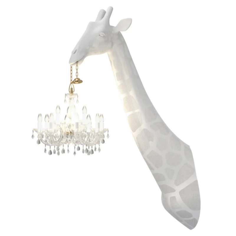 Бра белый жираф White Giraffe Wall Lamp Sconce Chandalier Белый в Волгограде | Loft Concept 