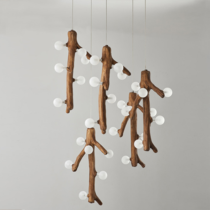 Люстра Tree branch Circle Chandelier Коричневый Белый Люстра Tree branch Circle Chandelier Коричневый Белый в Волгограде | Loft Concept