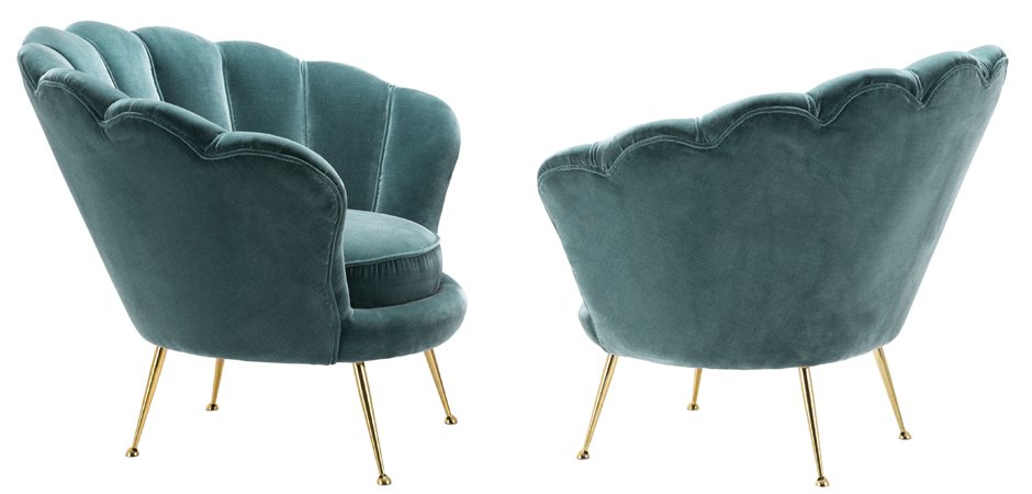 Кресло Eichholtz Chair Trapezium Turquoise Кресло Eichholtz Chair Trapezium Turquoise - Loft-Concept в Волгограде