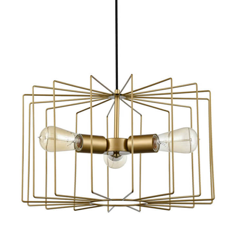 Люстра Cage Wire Color gold Золотой Люстра Cage Wire Color gold Золотой в Волгограде | Loft Concept