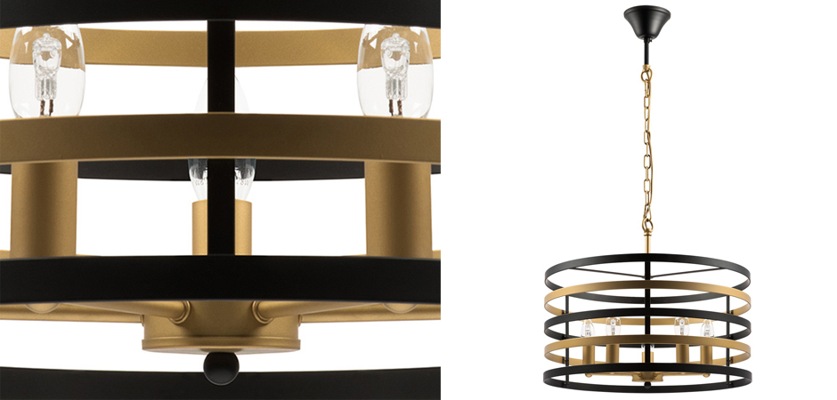Люстра Gold Stripes Chandelier 5 Люстра Gold Stripes Chandelier 5 - Loft-Concept в Волгограде