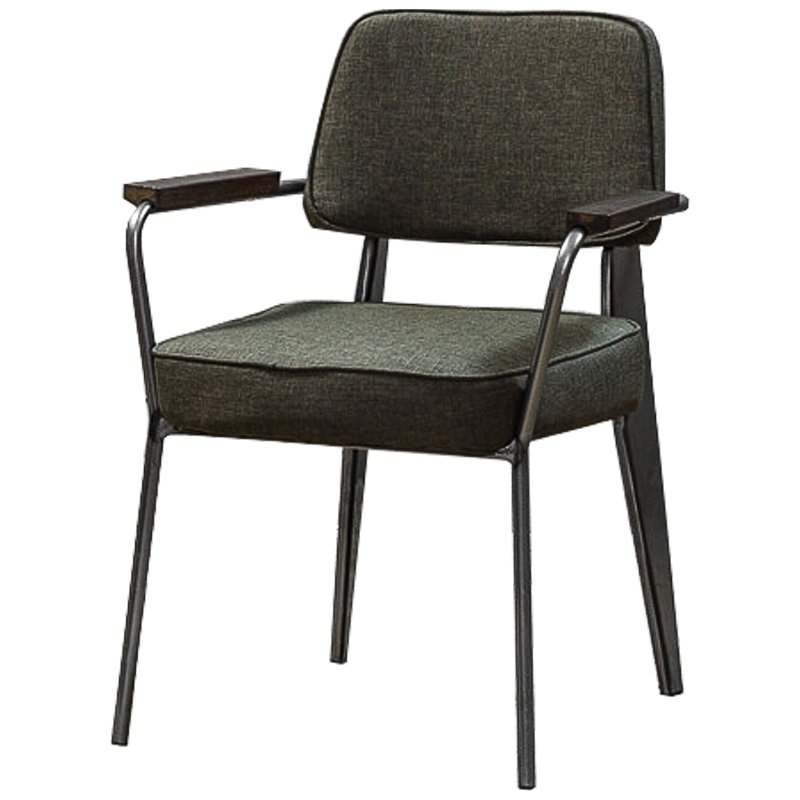 Стул Osgar Stool olive Оливковый Темный хром Коричневый Стул Osgar Stool olive Оливковый Темный хром Коричневый в Волгограде | Loft Concept