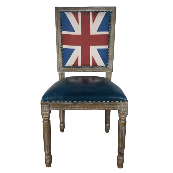 Кресло Union Jack Pattern III Коричневый Синий в Волгограде | Loft Concept 