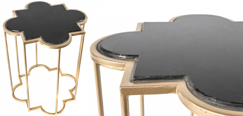 Приставной стол Marble Countertop gold Приставной стол Marble Countertop gold - Loft-Concept в Волгограде