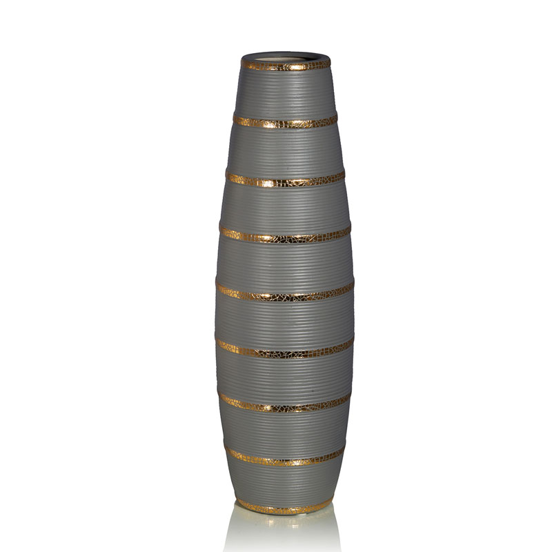 Ваза Vase Beehive gray Серый Золотой Ваза Vase Beehive gray Серый Золотой в Волгограде | Loft Concept