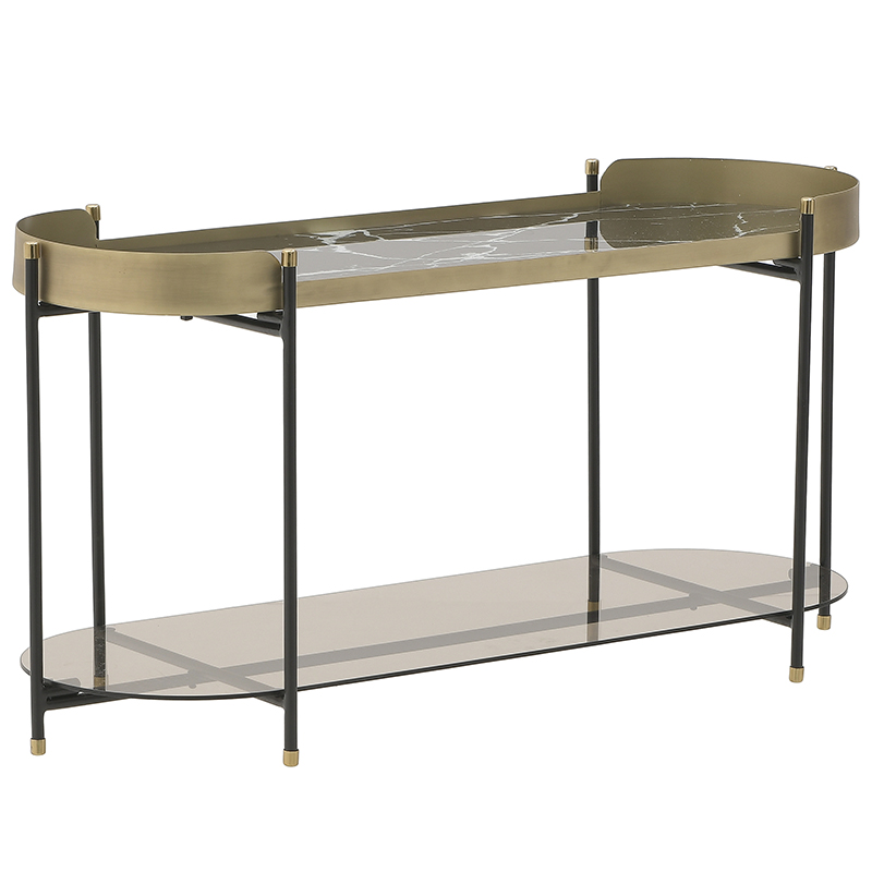 Кофейный стол Neale Coffee Table Золотой Черный Черный Мрамор Nero Кофейный стол Neale Coffee Table Золотой Черный Черный Мрамор Nero в Волгограде | Loft Concept