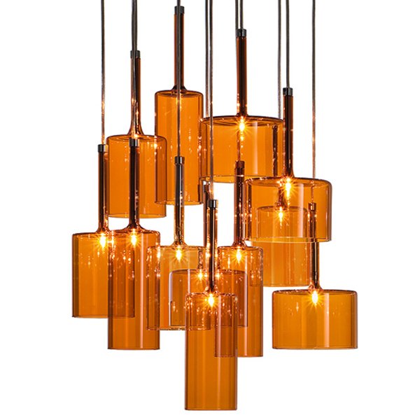 Люстра AXO Light Spillray Suspension Lamp Оранжевое Стекло Стекло Рубин Прозрачное Стекло Стекло Смок Люстра AXO Light Spillray Suspension Lamp Оранжевое Стекло Стекло Рубин Прозрачное Стекло Стекло Смок в Волгограде | Loft Concept