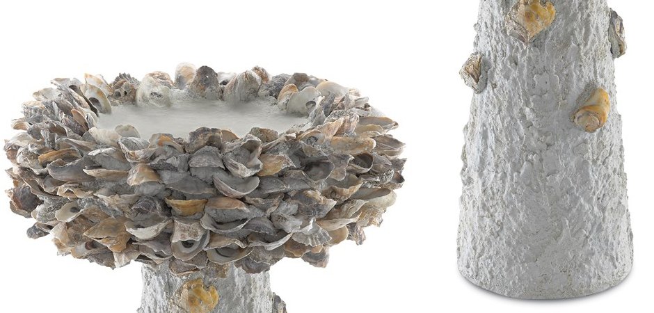 Приставной стол Oyster Shell Medium Bird Bath Приставной стол Oyster Shell Medium Bird Bath - Loft-Concept в Волгограде