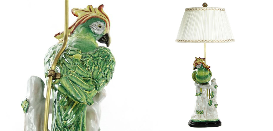 Настольная лампа Green Parrot Lamp Настольная лампа Green Parrot Lamp - Loft-Concept в Волгограде