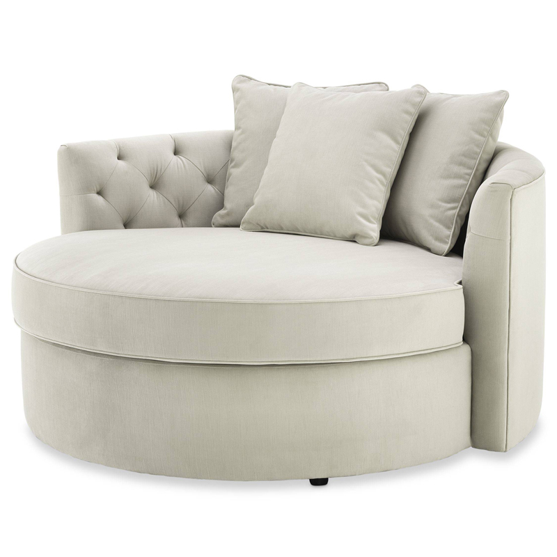 Диван Eichholtz Sofa Carlita Pebble grey Бежево-серый в Волгограде | Loft Concept 