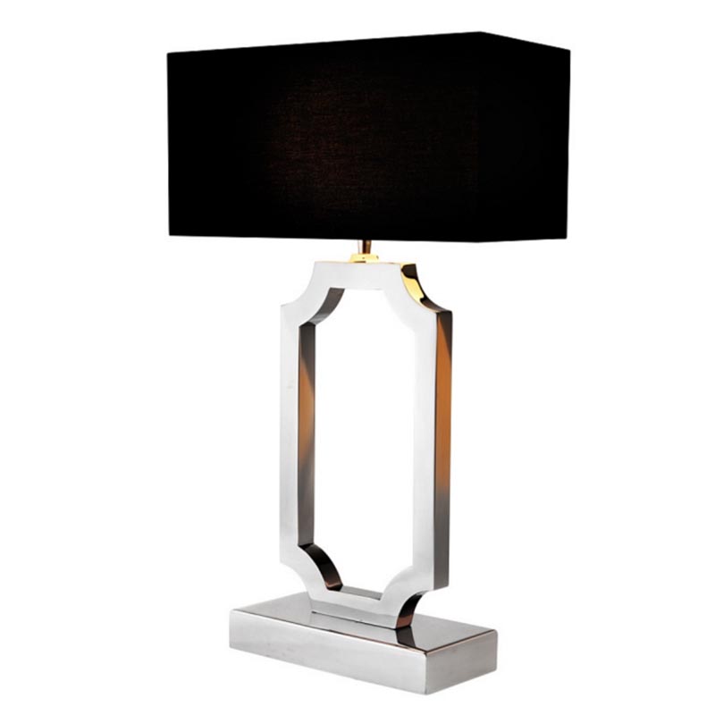 Настольная лампа Maureen Table Lamp Хром Черный Настольная лампа Maureen Table Lamp Хром Черный в Волгограде | Loft Concept