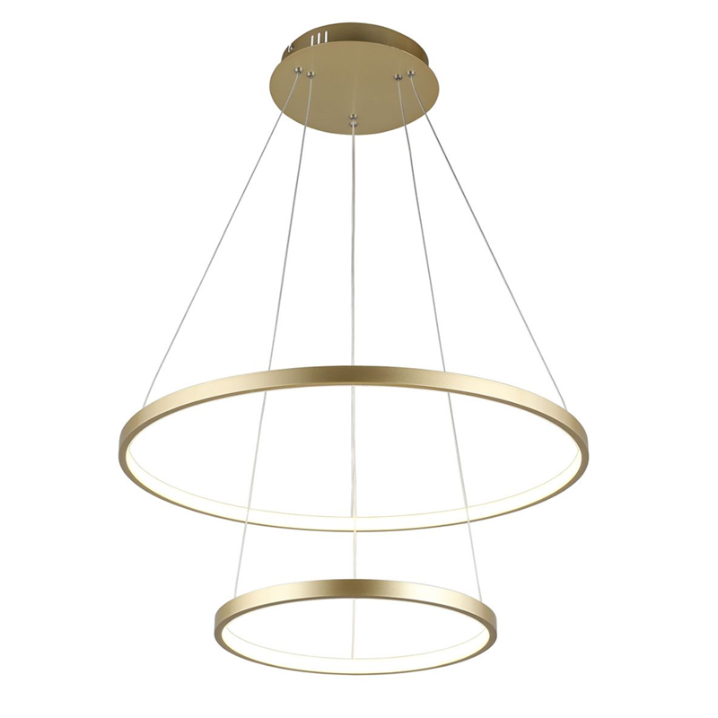 Люстра Ring Horizontal Double Gold Золотой Люстра Ring Horizontal Double Gold Золотой в Волгограде | Loft Concept