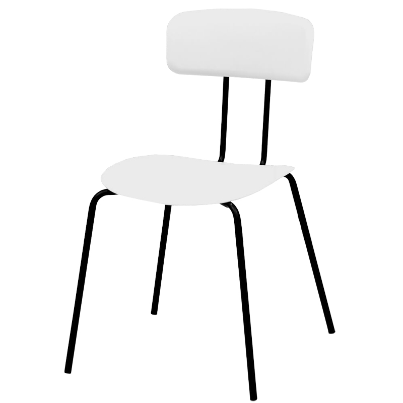 Стул Tyler Loft Stool White Белый Черный Стул Tyler Loft Stool White Белый Черный в Волгограде | Loft Concept
