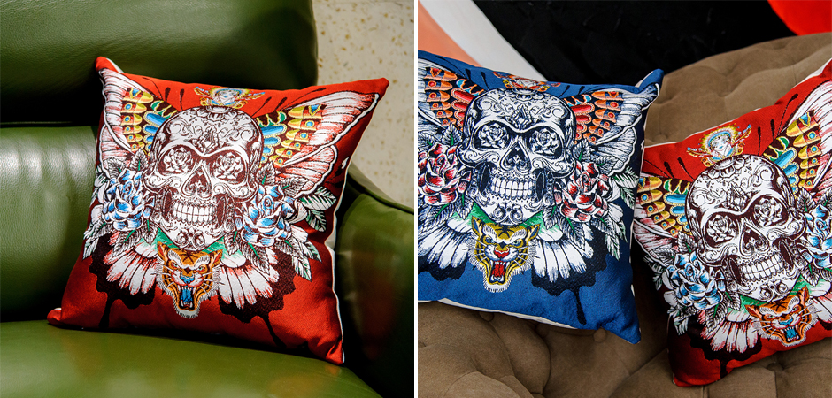 Декоративная подушка Ghost Rider Red Декоративная подушка Ghost Rider Red - Loft-Concept в Волгограде