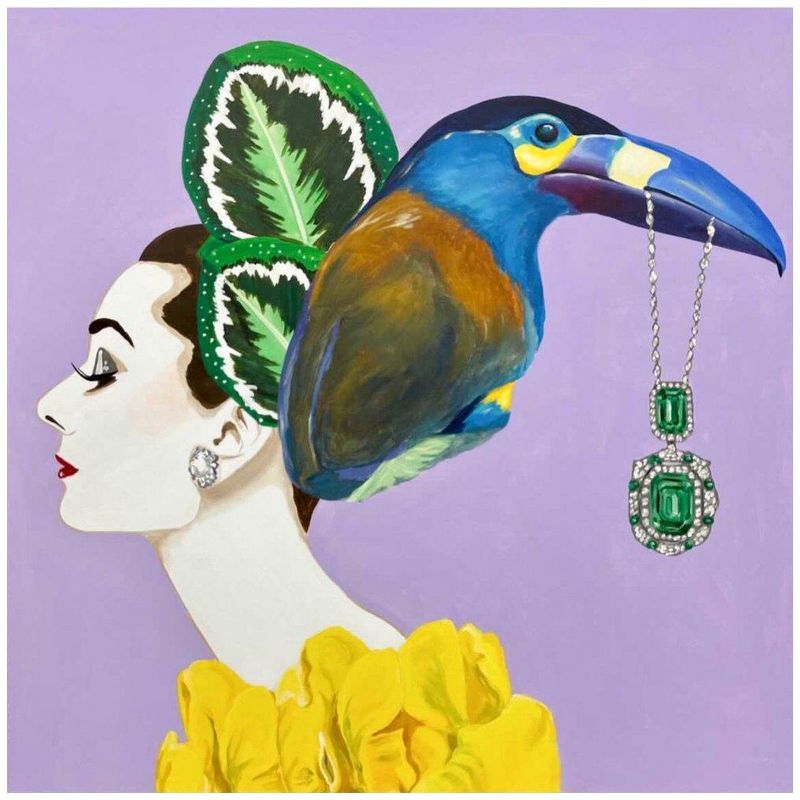 Картина Audrey with Blue Toucan Headdress Мульти Картина Audrey with Blue Toucan Headdress Мульти в Волгограде | Loft Concept
