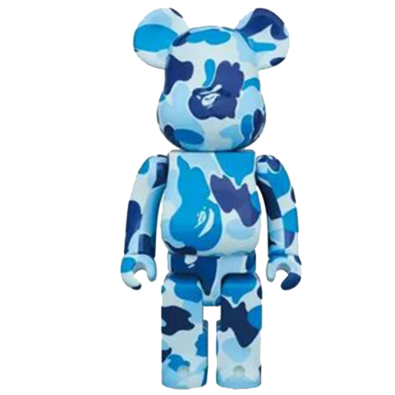 Статуэтка Bearbrick Camouflage Blue Синий Голубой Статуэтка Bearbrick Camouflage Blue Синий Голубой в Волгограде | Loft Concept