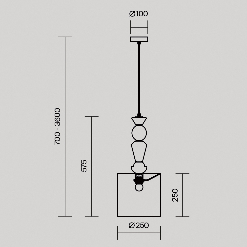 Подвесной светильник Comforty Е27*1 в Волгограде