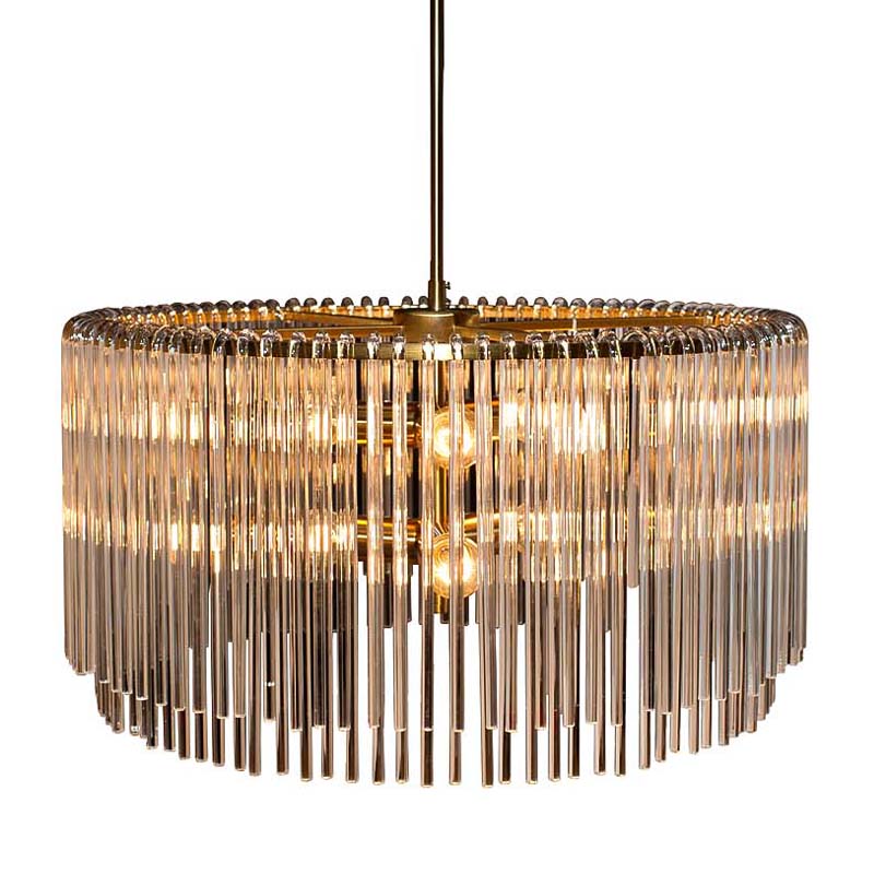 Люстра Hexagon Tube Light Suspensions Circle gold Золотой Люстра Hexagon Tube Light Suspensions Circle gold Золотой в Волгограде | Loft Concept