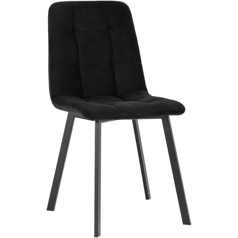 Стул NANCY S Chair Черный Велюр Черный Стул NANCY S Chair Черный Велюр Черный в Волгограде | Loft Concept