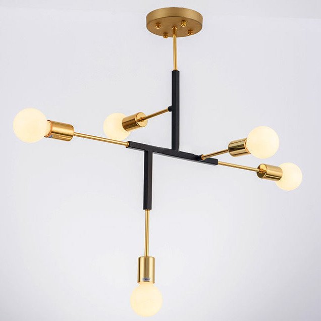 Светильник CLIFF SUSPENSION LAMP black Золотой Черный Светильник CLIFF SUSPENSION LAMP black Золотой Черный в Волгограде | Loft Concept