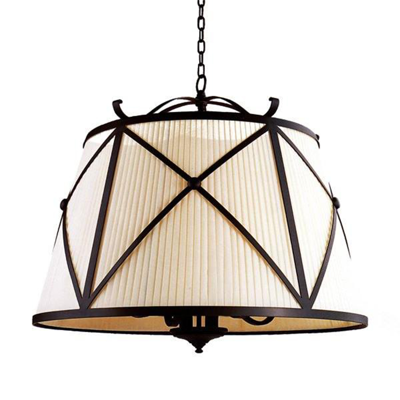Люстра абажур Provence Lampshade Light Brown Chandelier Коричневый винтаж Бежевый Люстра абажур Provence Lampshade Light Brown Chandelier Коричневый винтаж Бежевый в Волгограде | Loft Concept