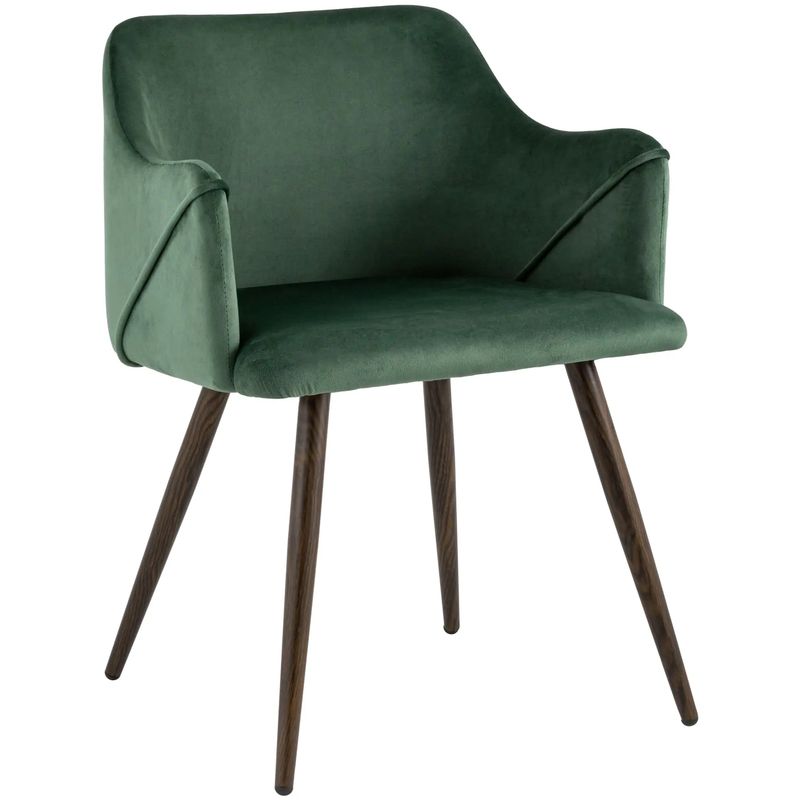 Стул Monarch Chair Зеленый Велюр Зеленый Коричневый Стул Monarch Chair Зеленый Велюр Зеленый Коричневый в Волгограде | Loft Concept