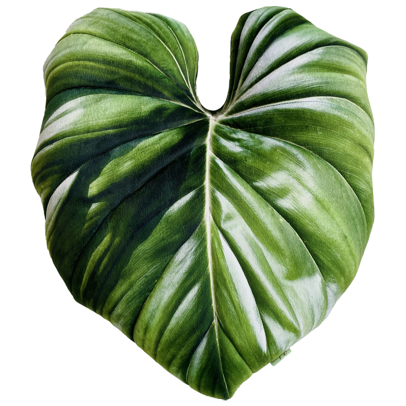 Декоративная подушка Botanical Cushion Philodendron Зеленый Декоративная подушка Botanical Cushion Philodendron Зеленый в Волгограде | Loft Concept