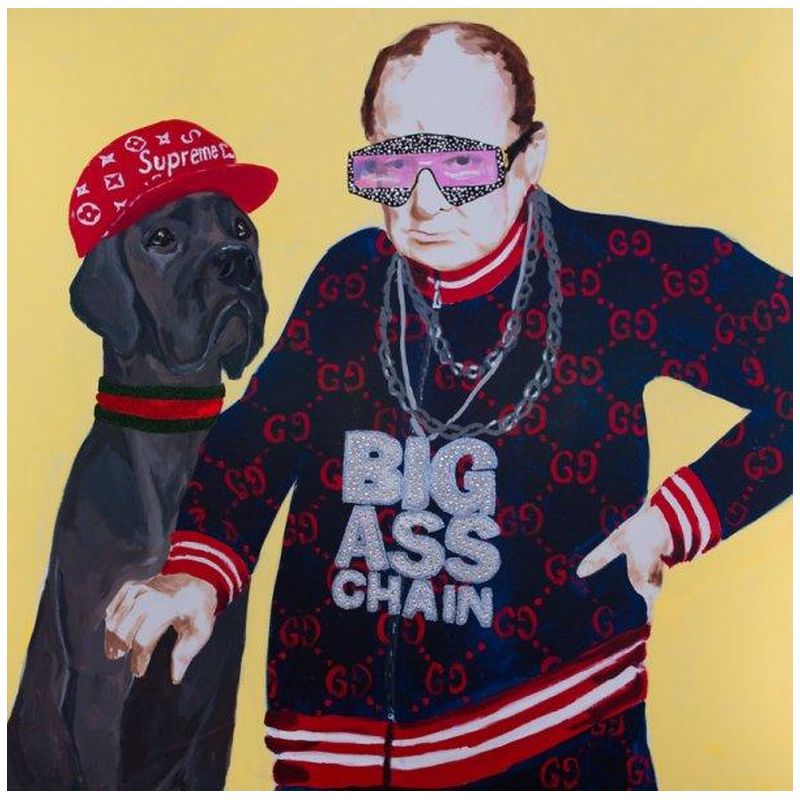 Картина “Winston Churchill in Gucci Track Suit with Big Ass Chain” Мульти Картина “Winston Churchill in Gucci Track Suit with Big Ass Chain” Мульти в Волгограде | Loft Concept