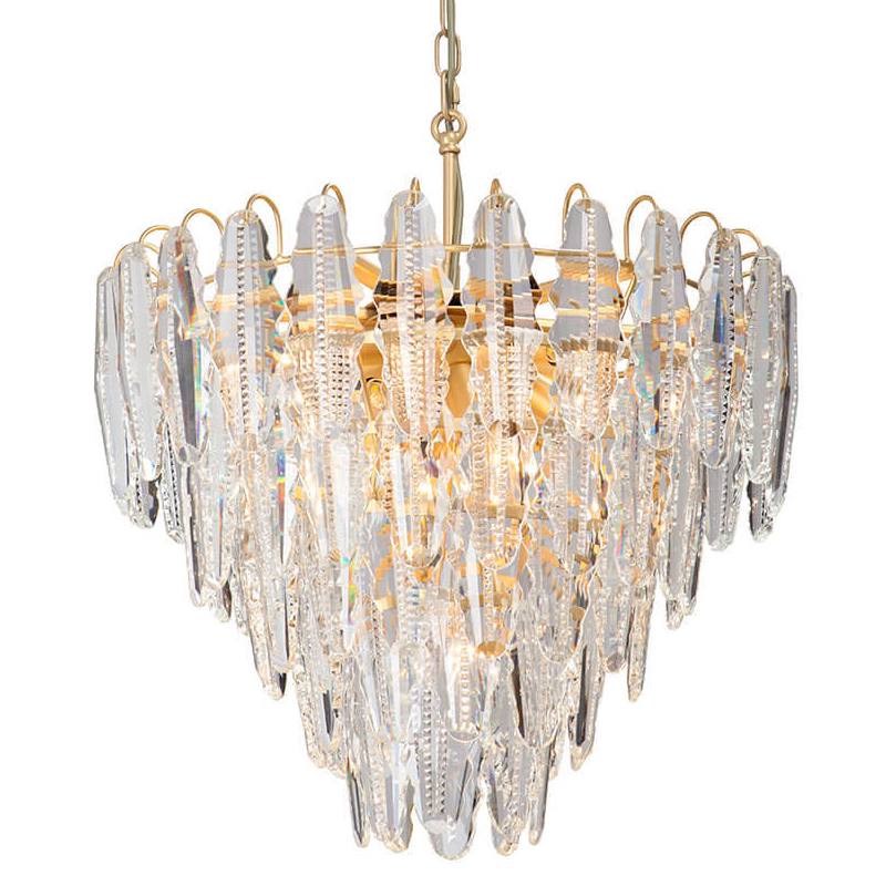 Люстра Maogan Textured Chandelier Золотой Прозрачный (Transparent) Люстра Maogan Textured Chandelier Золотой Прозрачный (Transparent) в Волгограде | Loft Concept