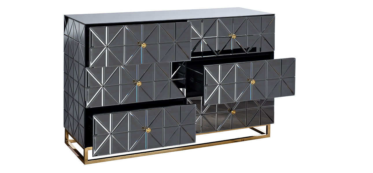 Комод дизайнерский Mirrored - фото №1