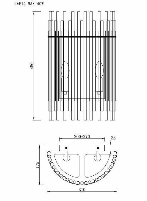 Бра Nembus Chromium Sconces Бра Nembus Chromium Sconces в Волгограде