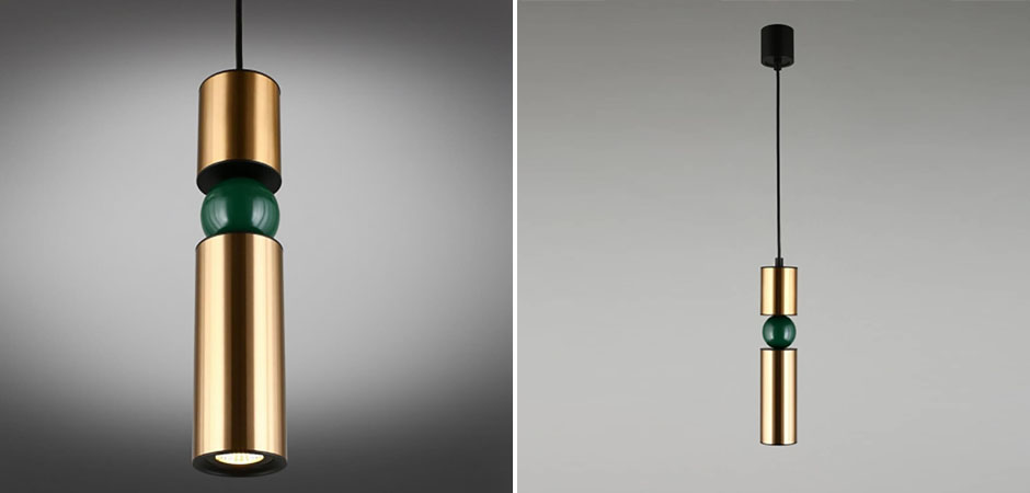 Подвесной светильник Lee Broom Fulcrum Золото и Зеленый цвет Подвесной светильник Lee Broom Fulcrum Золото и Зеленый цвет - Loft-Concept в Волгограде