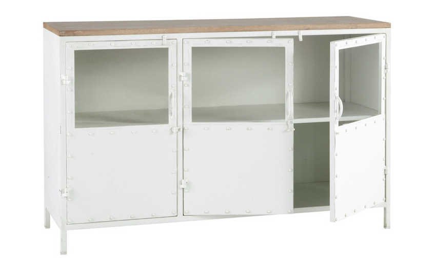 Буфет в стиле Лофт белый Industrial Rust Bleached Chest Буфет в стиле Лофт белый Industrial Rust Bleached Chest - Loft-Concept в Волгограде